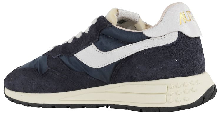 Autry Reelwind Low Sneakers With Suede Accents Blauw