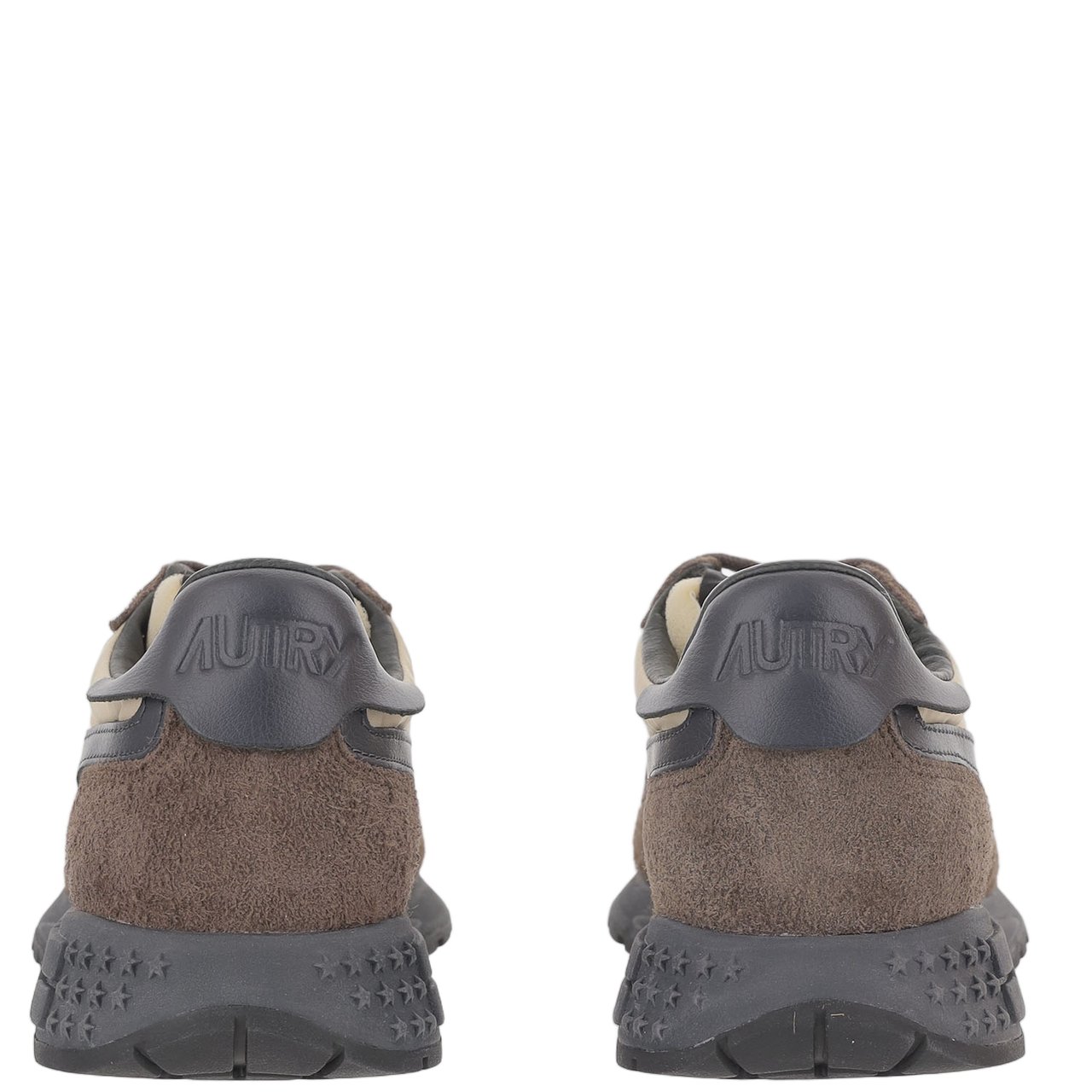 Autry Leather Nylon Mesh Running Sneakers Grijs