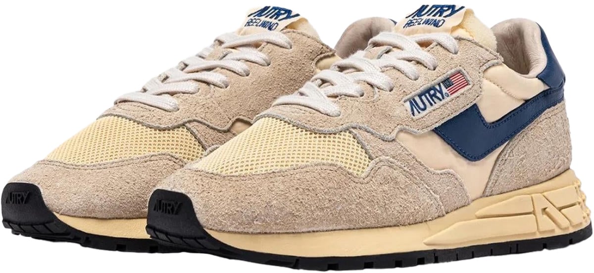 Autry Heren Reelwind Sneaker Beige Beige