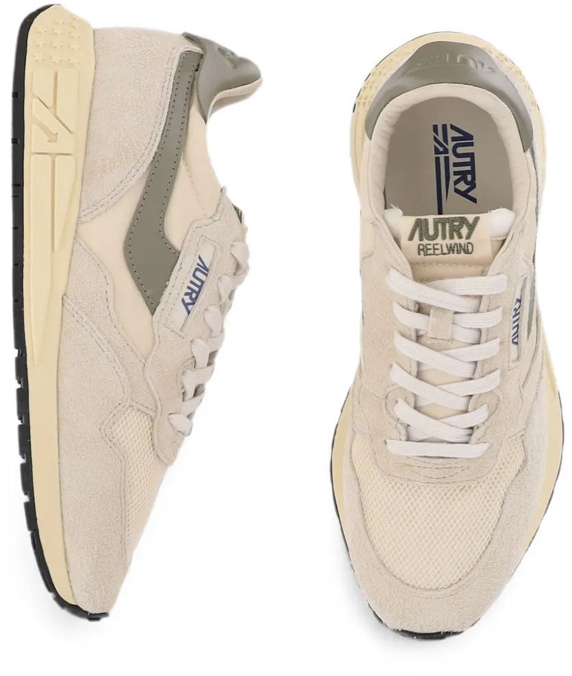 Autry Sneakers Ecru/Covgrn Wit