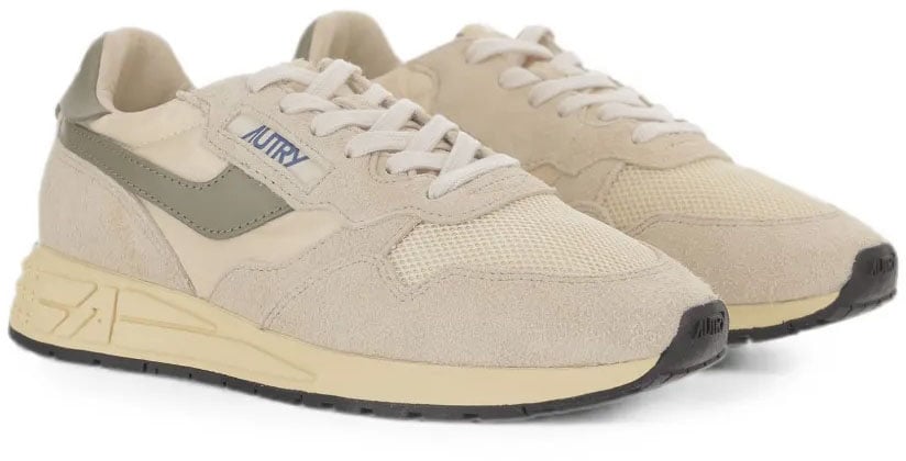 Autry Sneakers Ecru/Covgrn Wit