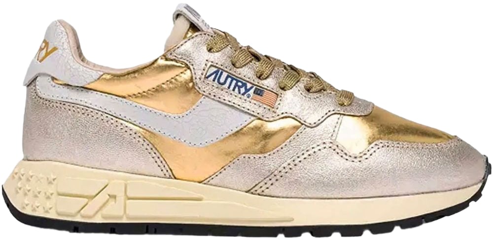 Autry Sneakers Golden Goud