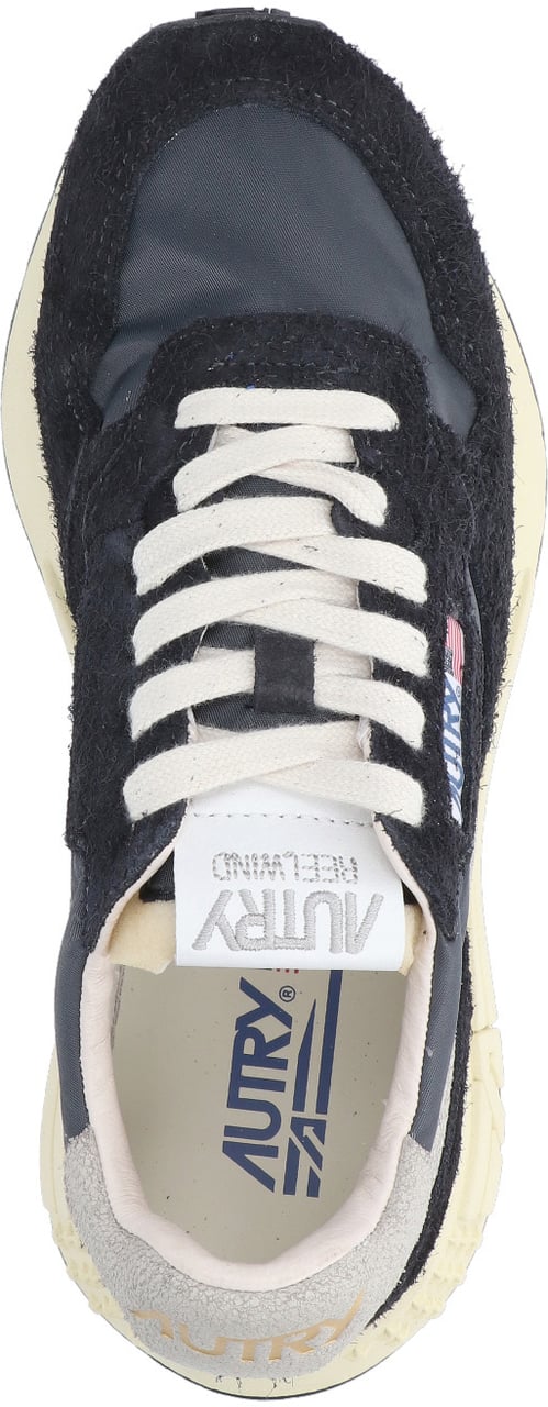 Autry Neutrals Reelwind Low Layered Texture Sneakers Grijs