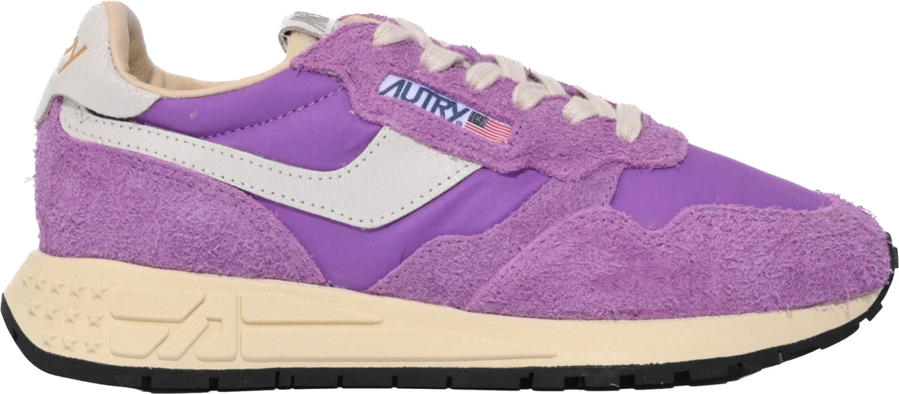 Autry Sneakers Nylon/Crack Wht/Dberry Paars