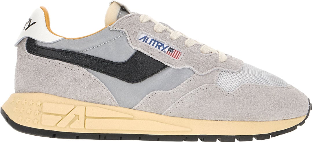 Autry Multicolor suede and fabric Reelwind sneakers Grijs