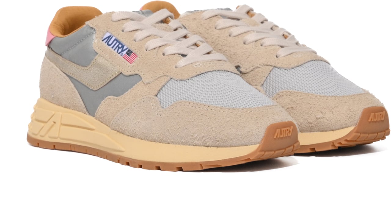 Autry Sneakers Refl/Leat Silv/Plat Beige
