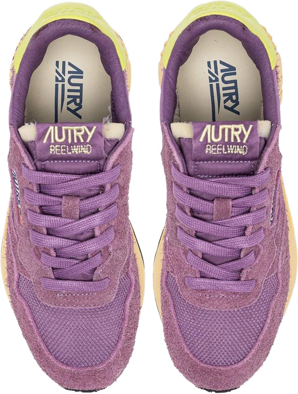 Autry Dames Reelwind Sneaker Paars Geel