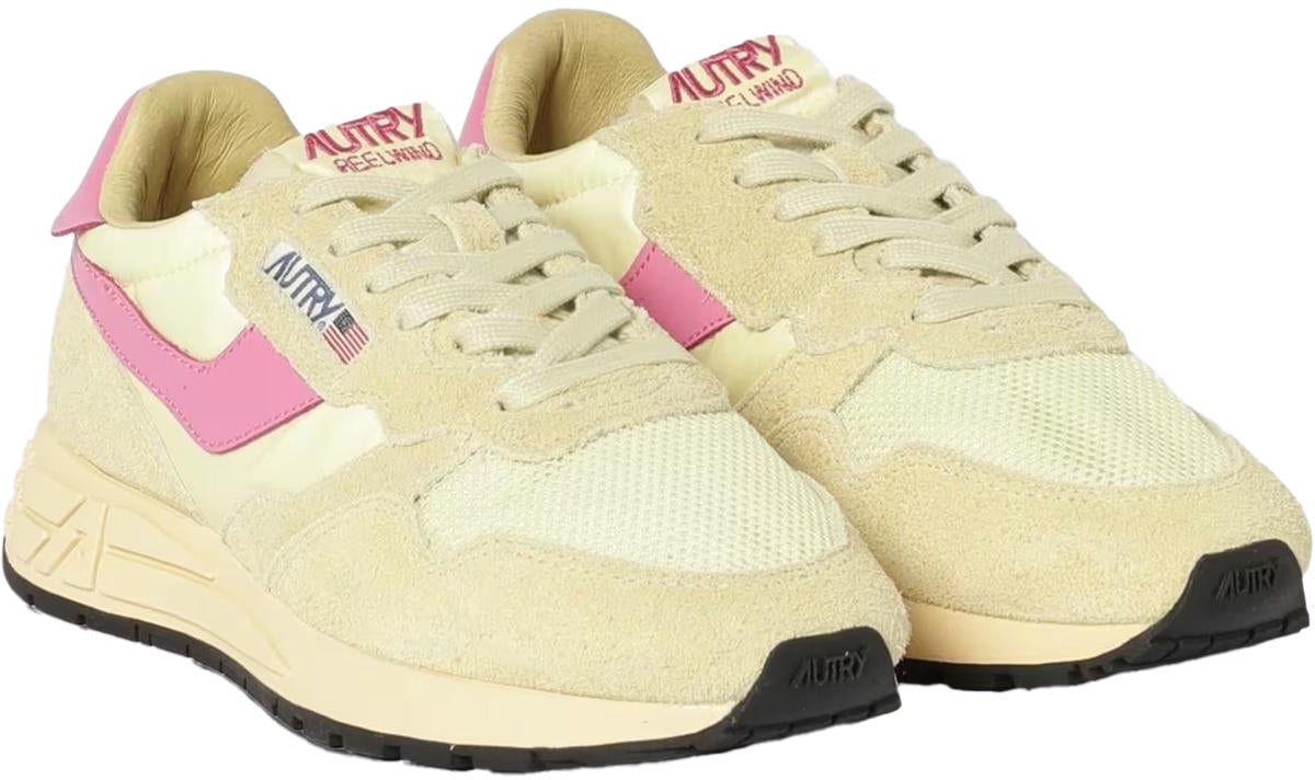 Autry Dames Reelwind Sneaker Geel/Roze Neutraal