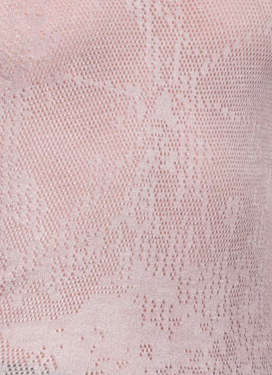 Avant Toi Purple Perforated Cashmere-Blend Tank Top Grijs