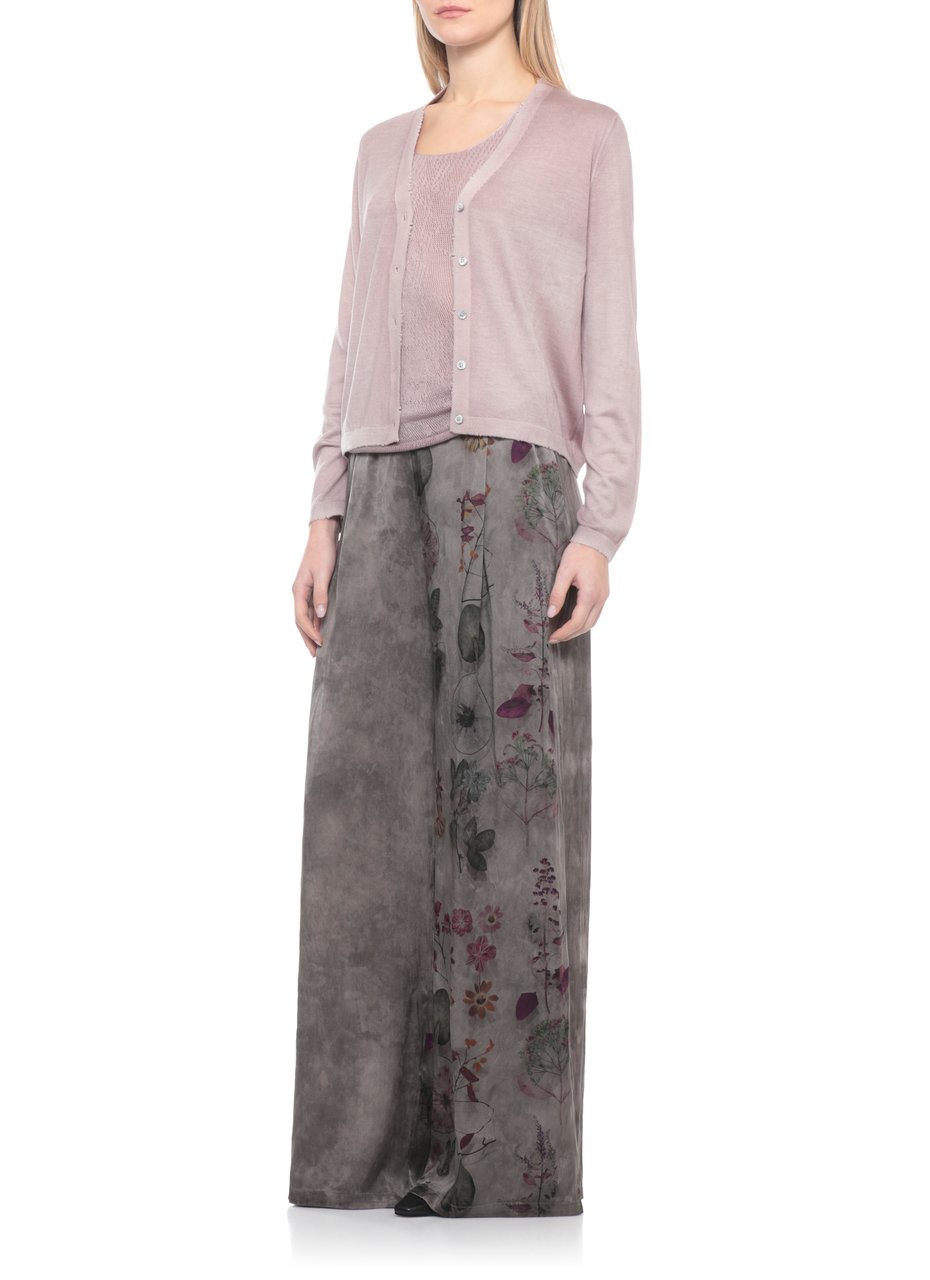 Avant Toi Purple Perforated Cashmere-Blend Tank Top Grijs