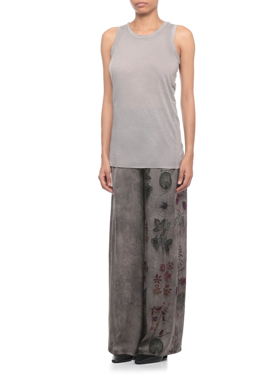 Avant Toi Grey Round Neck Cotton Tank Top Grijs
