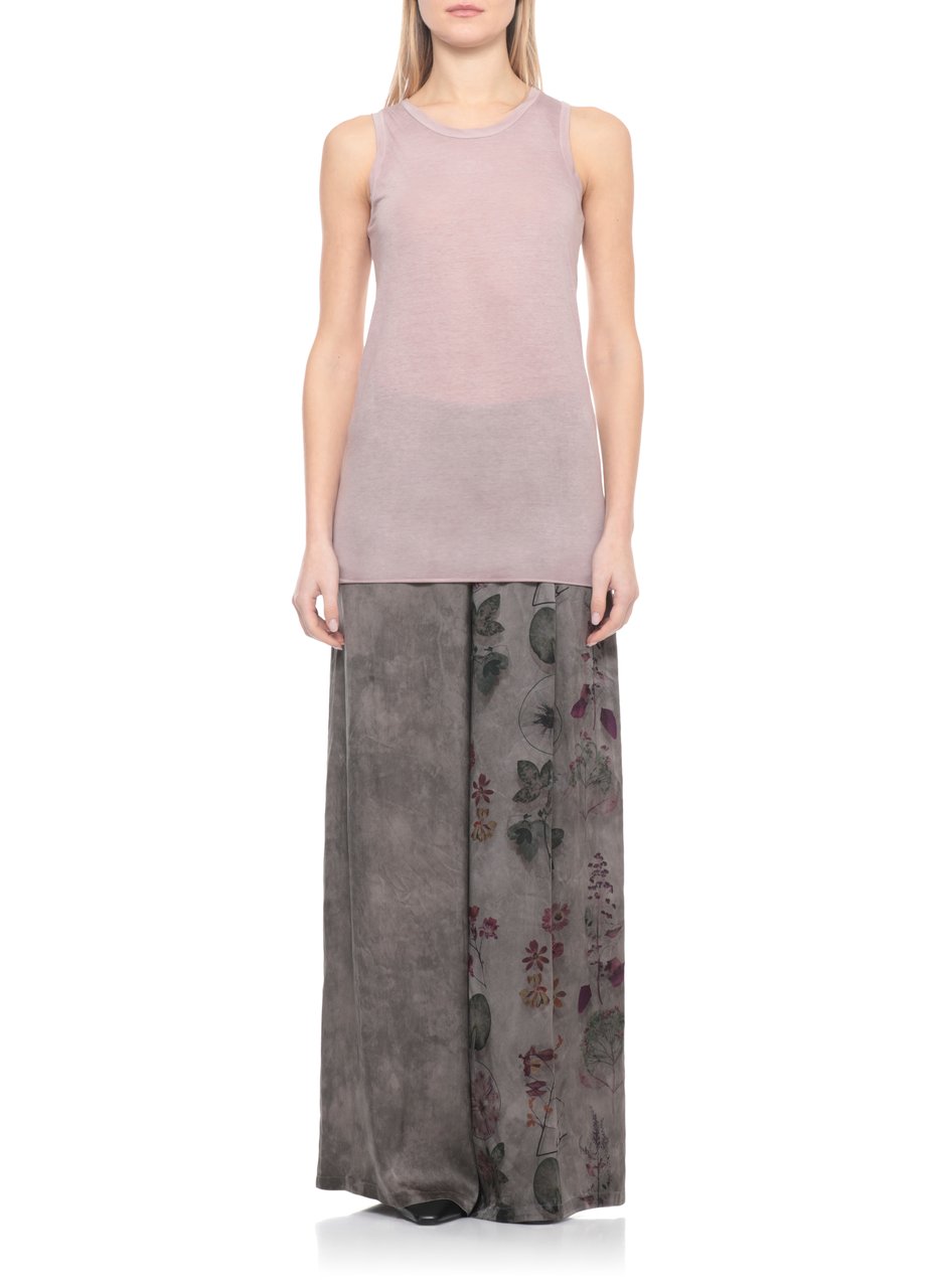 Avant Toi Purple Cotton Crewneck Tank Top Roze