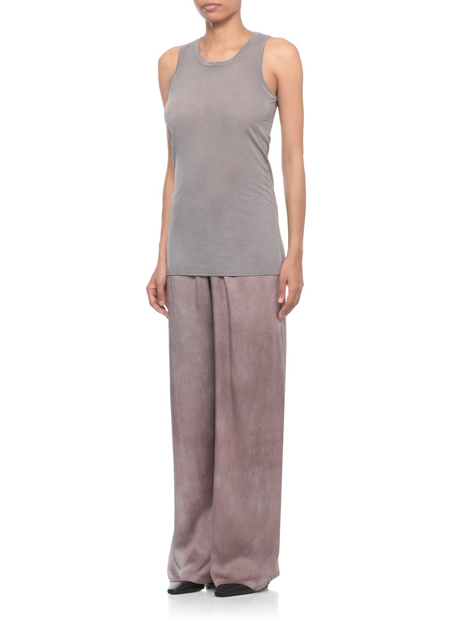 Avant Toi Slate Round Neck Cotton Tank Top Grijs