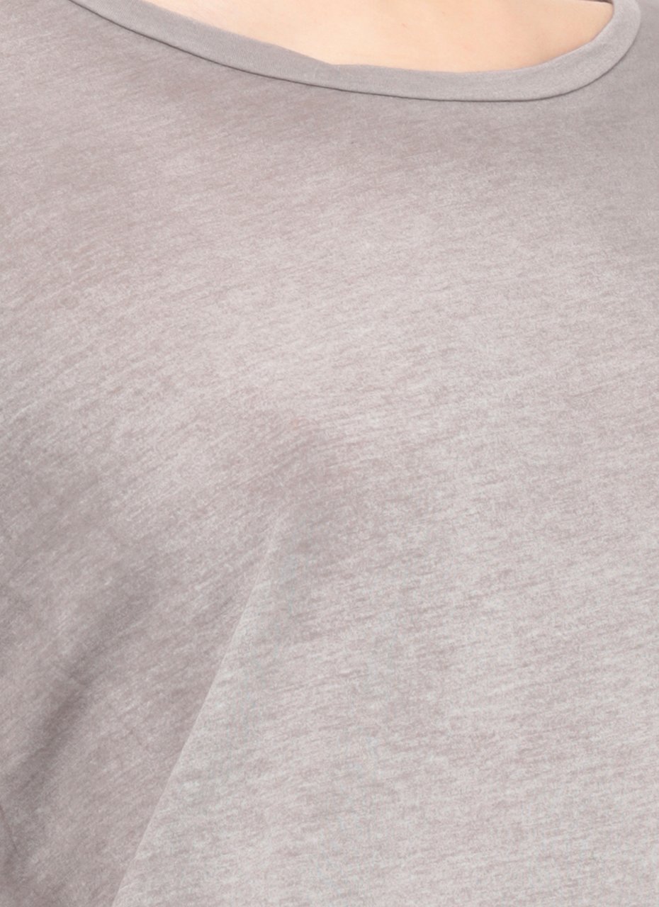 Avant Toi Grey Cotton Crewneck T-Shirt Grijs