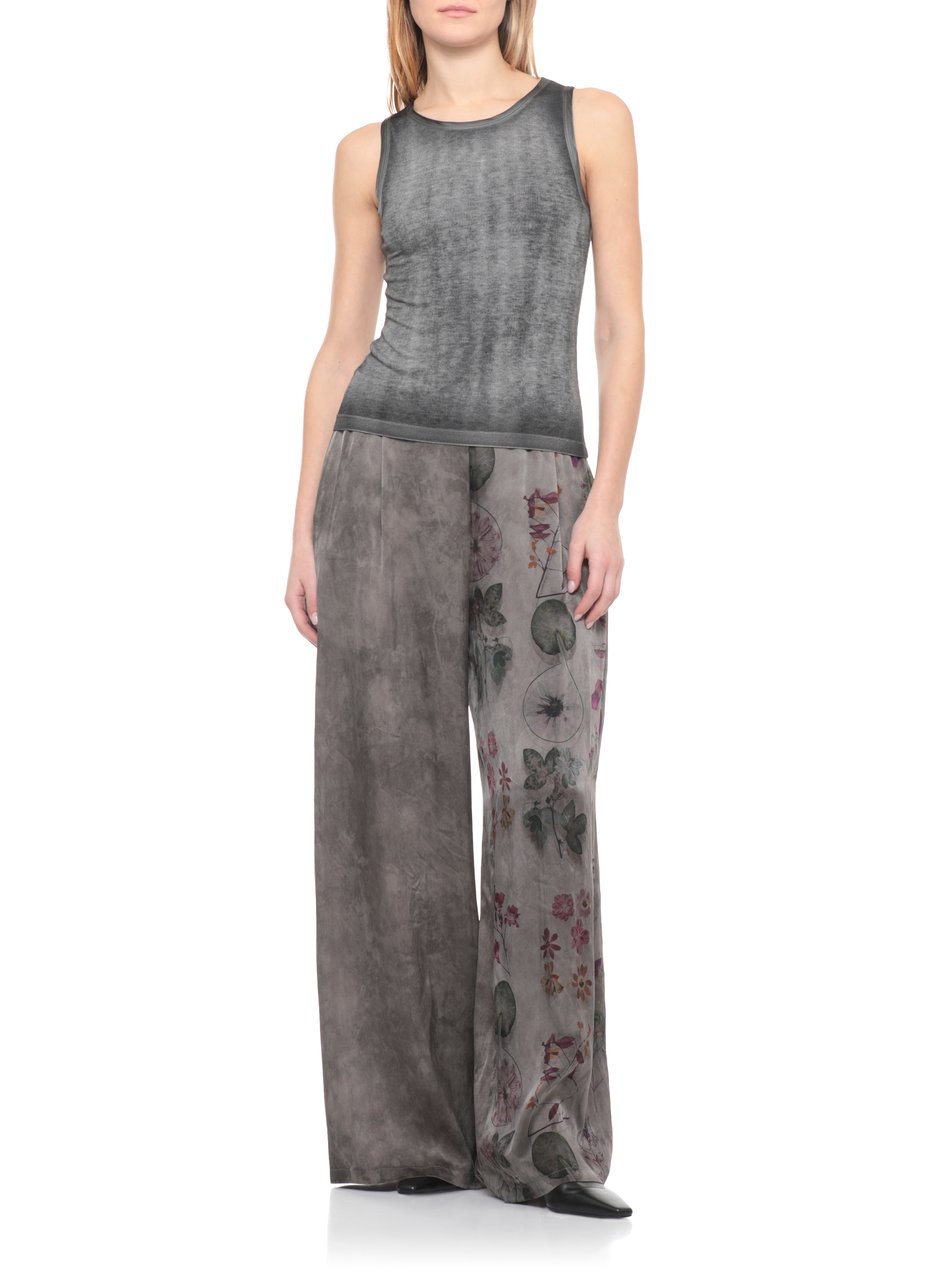 Avant Toi Grey Silk-Blend Tank Top Grijs