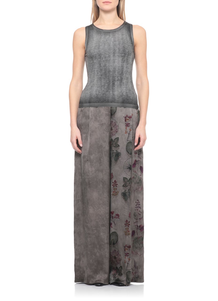 Avant Toi Grey Silk-Blend Tank Top Grijs