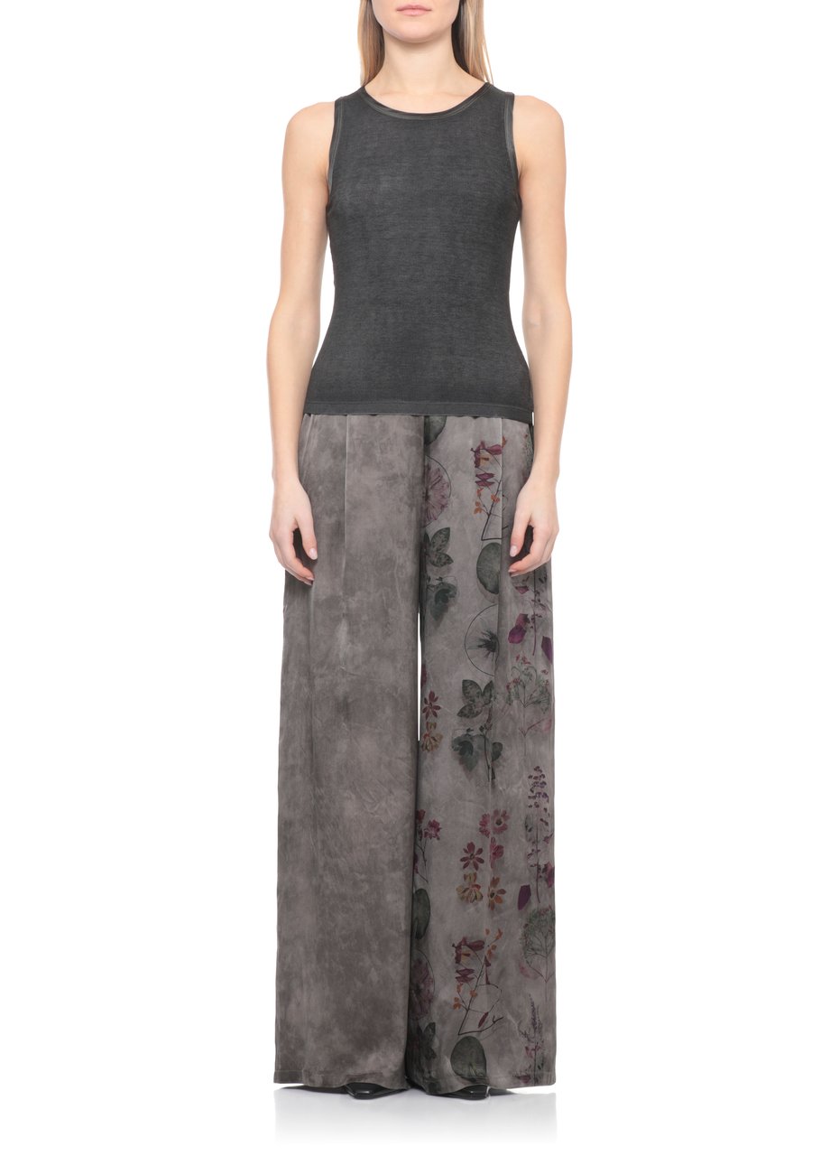 Avant Toi Black Silk-Blend Tank Top Zwart