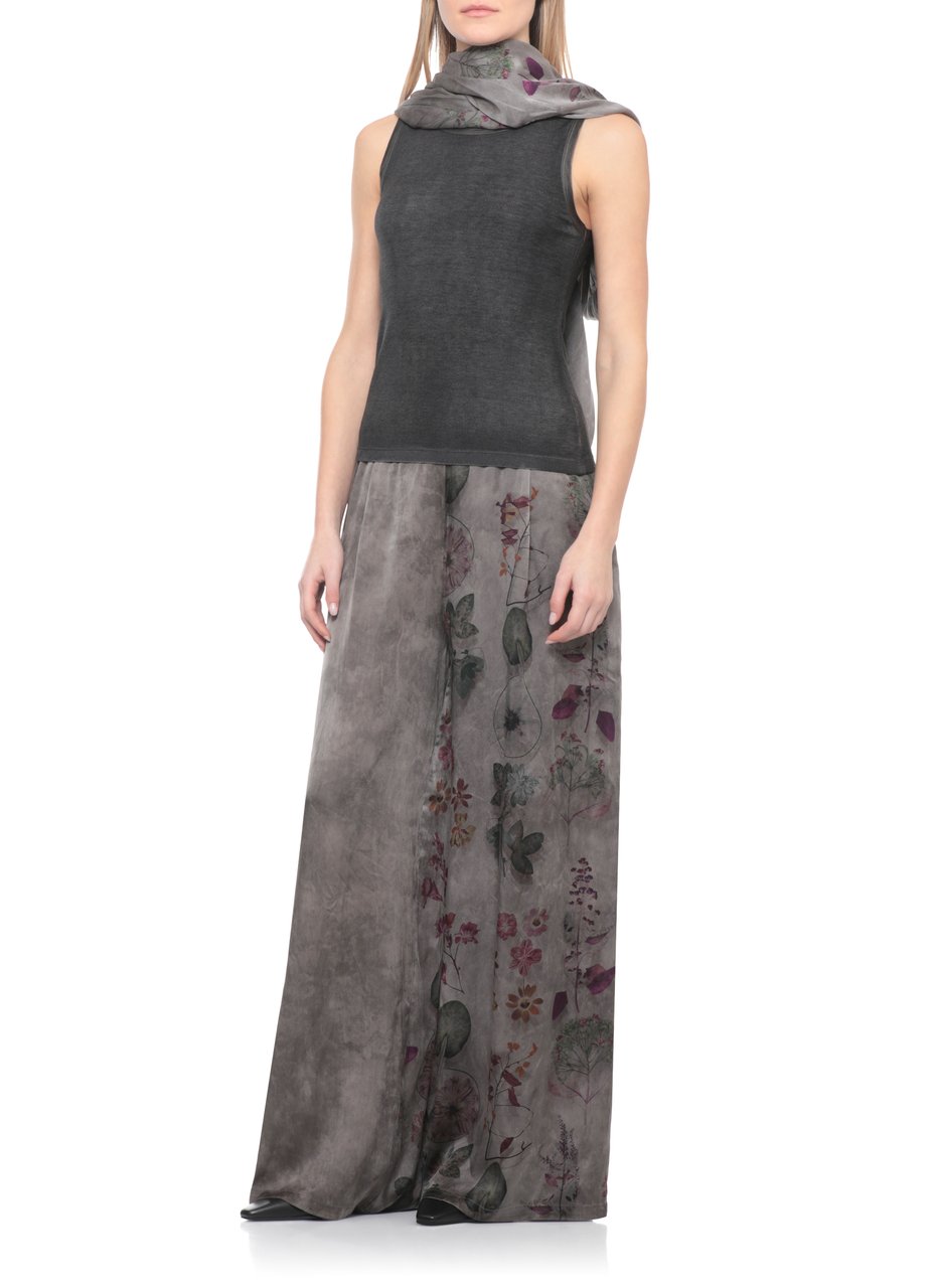 Avant Toi Black Silk-Blend Tank Top Zwart