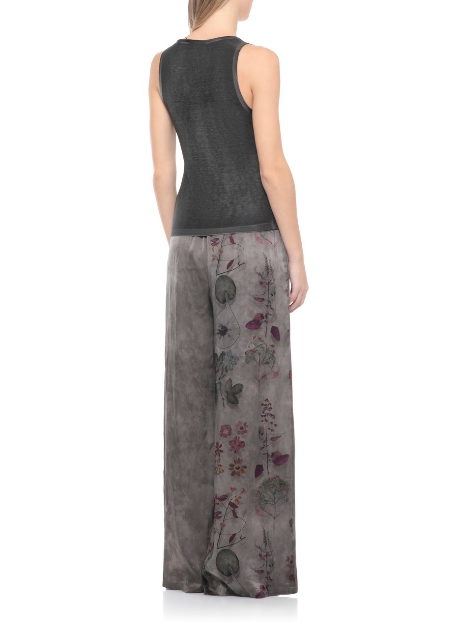 Avant Toi Black Silk-Blend Tank Top Zwart