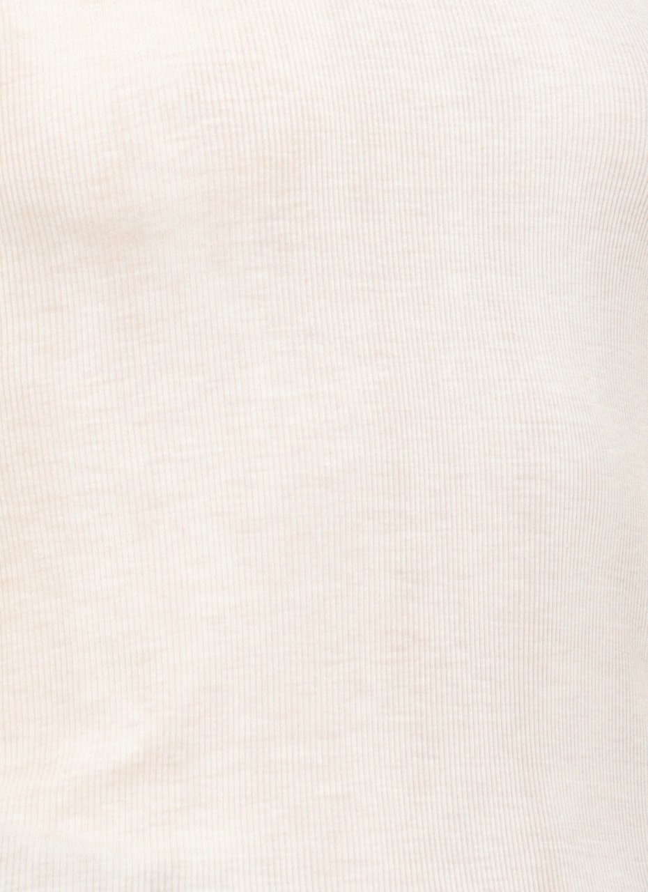 Avant Toi Beige Silk-Blend Tank Top Neutraal