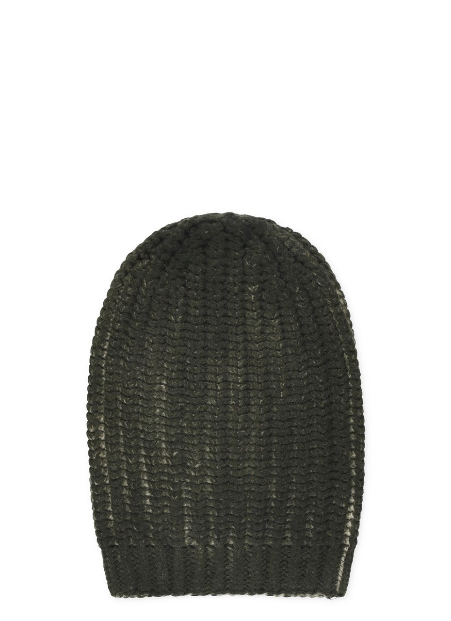 Avant Toi Ribbed Green Wool And Cashmere Beanie Groen