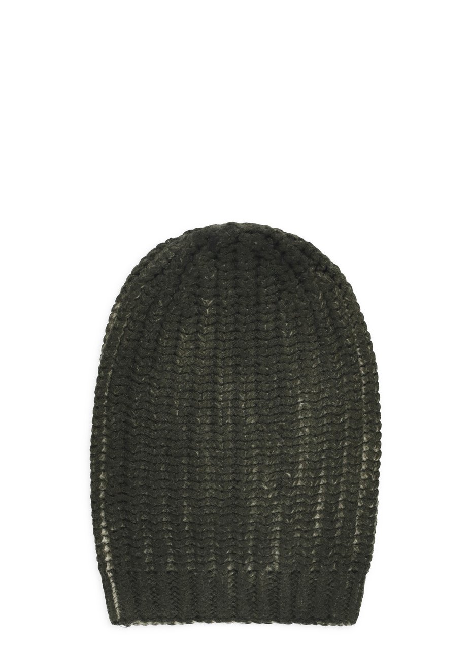Avant Toi Ribbed Green Wool And Cashmere Beanie Groen