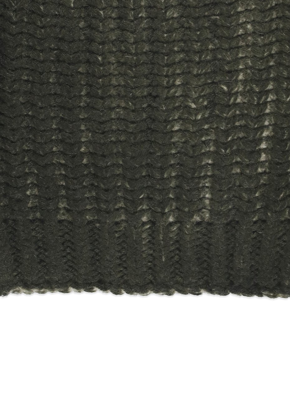 Avant Toi Ribbed Green Wool And Cashmere Beanie Groen