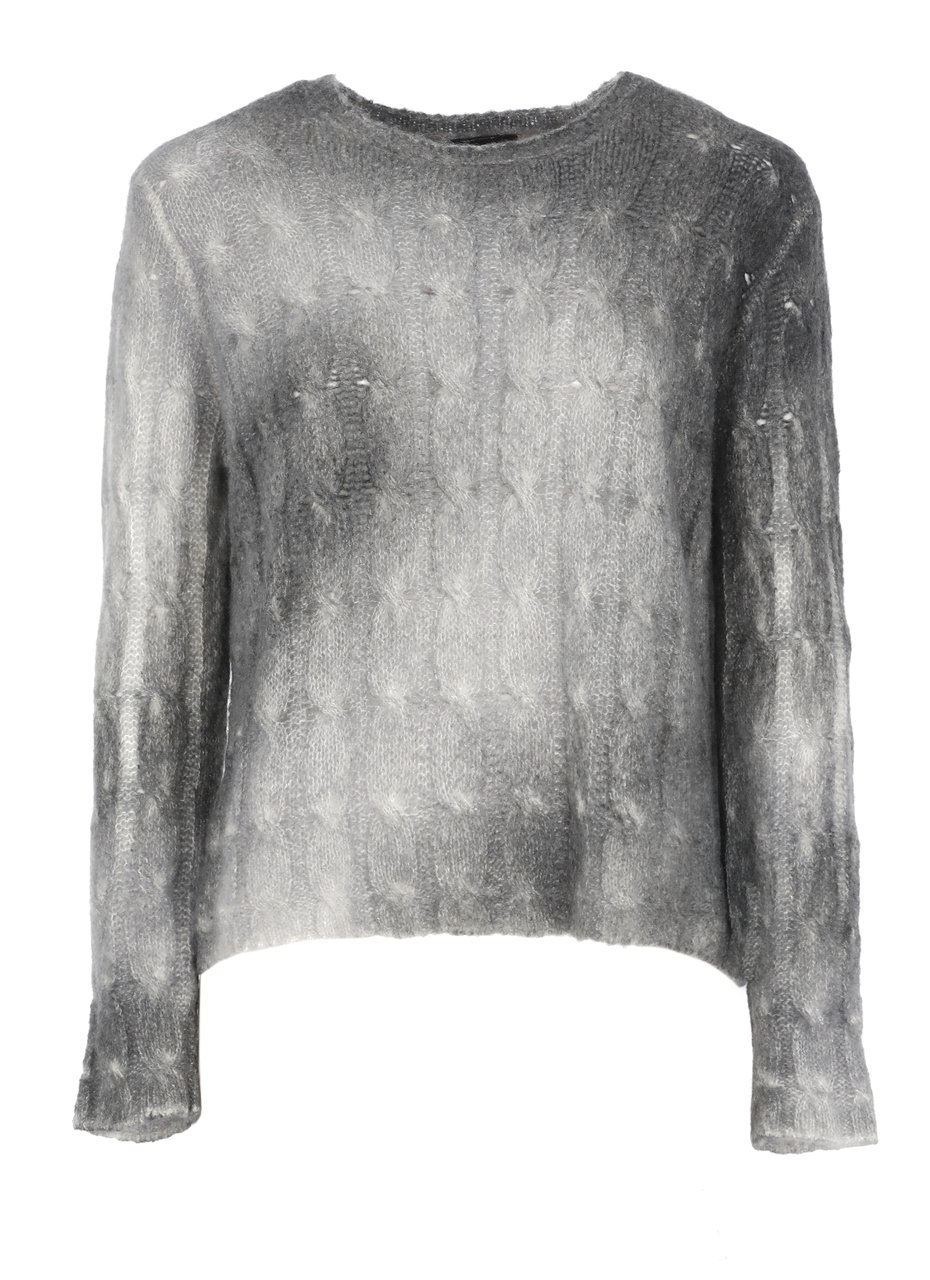 Avant Toi Grey Woven Cashmere Sweater Grijs