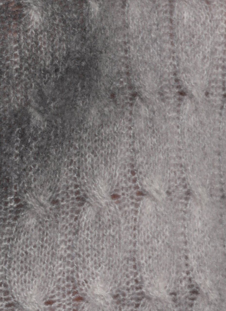 Avant Toi Grey Woven Cashmere Sweater Grijs