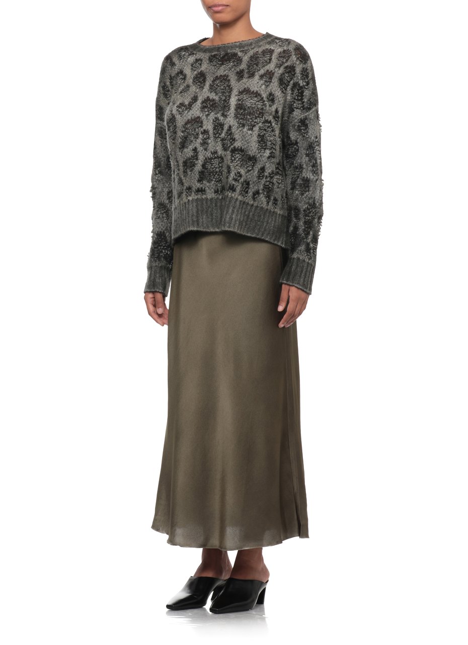 Avant Toi Grey Textured Knit Crewneck Sweater Grijs