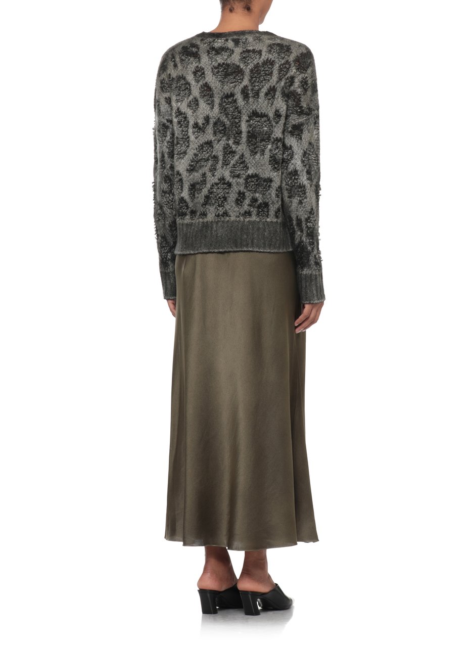Avant Toi Grey Textured Knit Crewneck Sweater Grijs