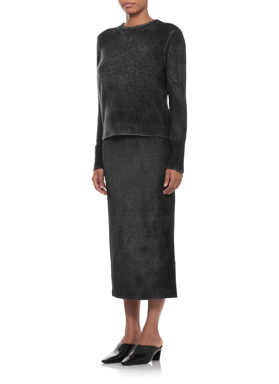 Avant Toi Grey Cashmere Elasticized Cuffs Sweater Grijs