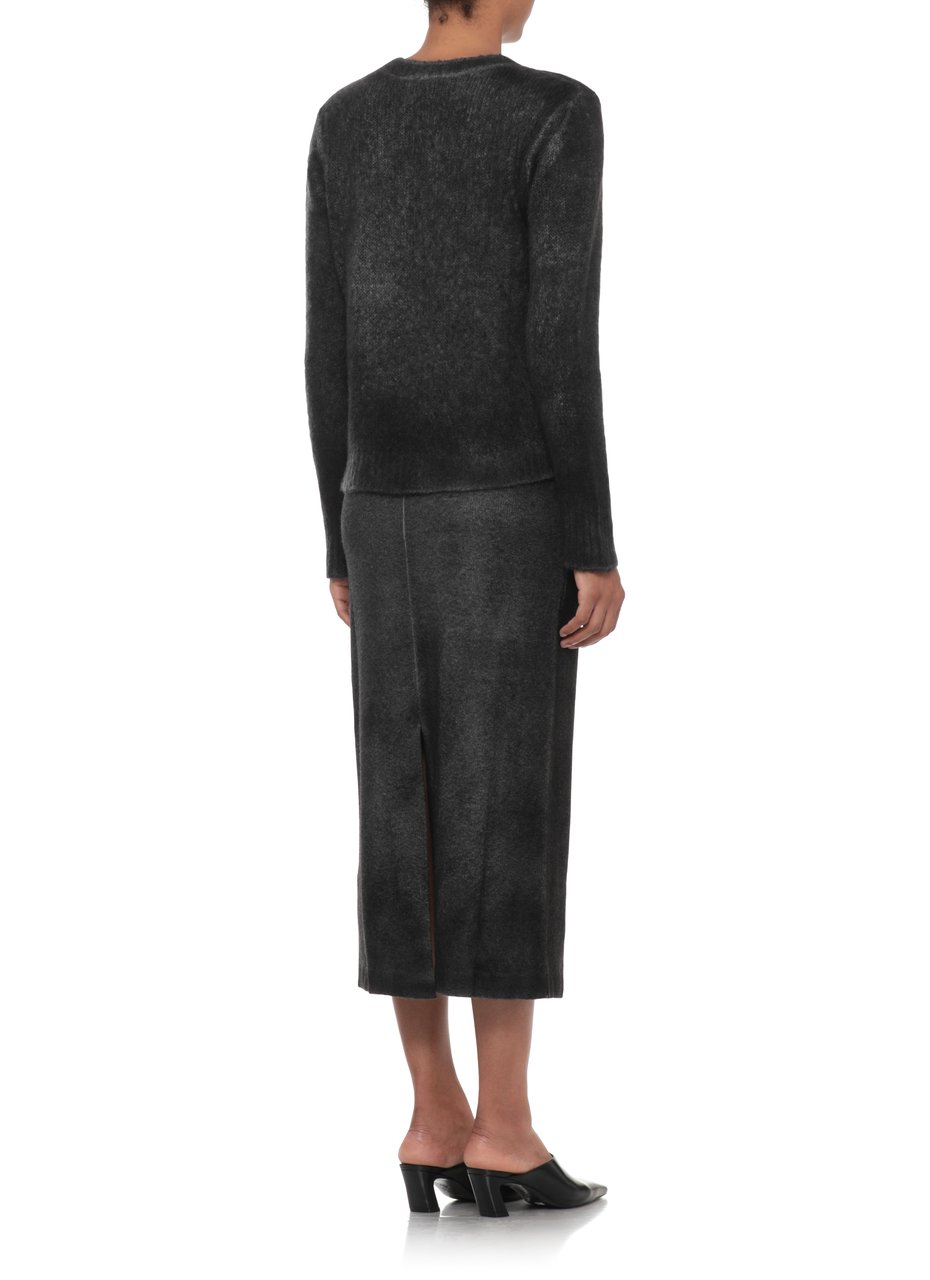 Avant Toi Grey Cashmere Elasticized Cuffs Sweater Grijs