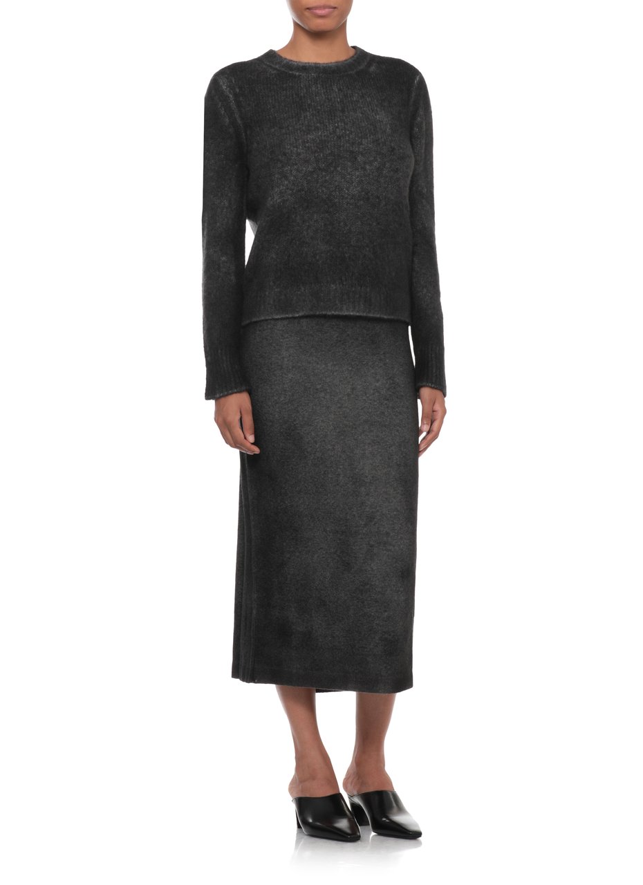 Avant Toi Grey Cashmere Elasticized Cuffs Sweater Grijs
