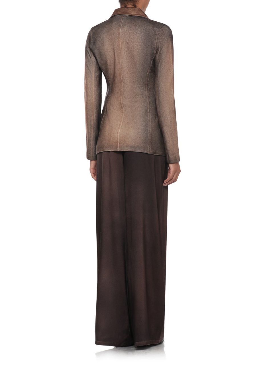 Avant Toi Beige Gradient Spear Collar Jacket Bruin
