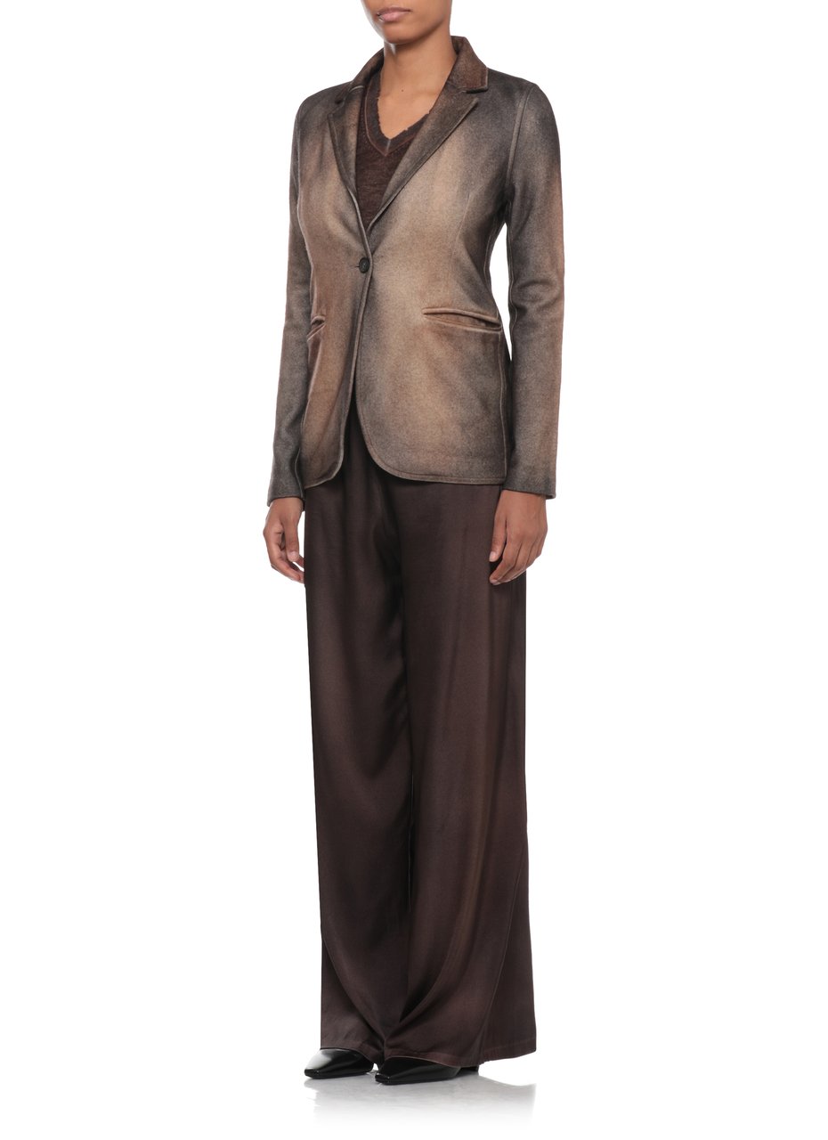 Avant Toi Beige Gradient Spear Collar Jacket Bruin
