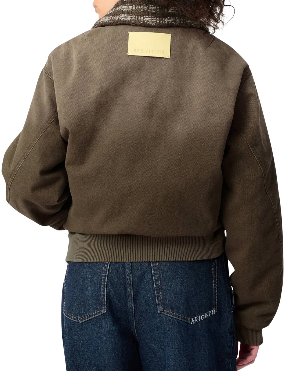 Axel Arigato Axis Denim Jacket Brown Bruin