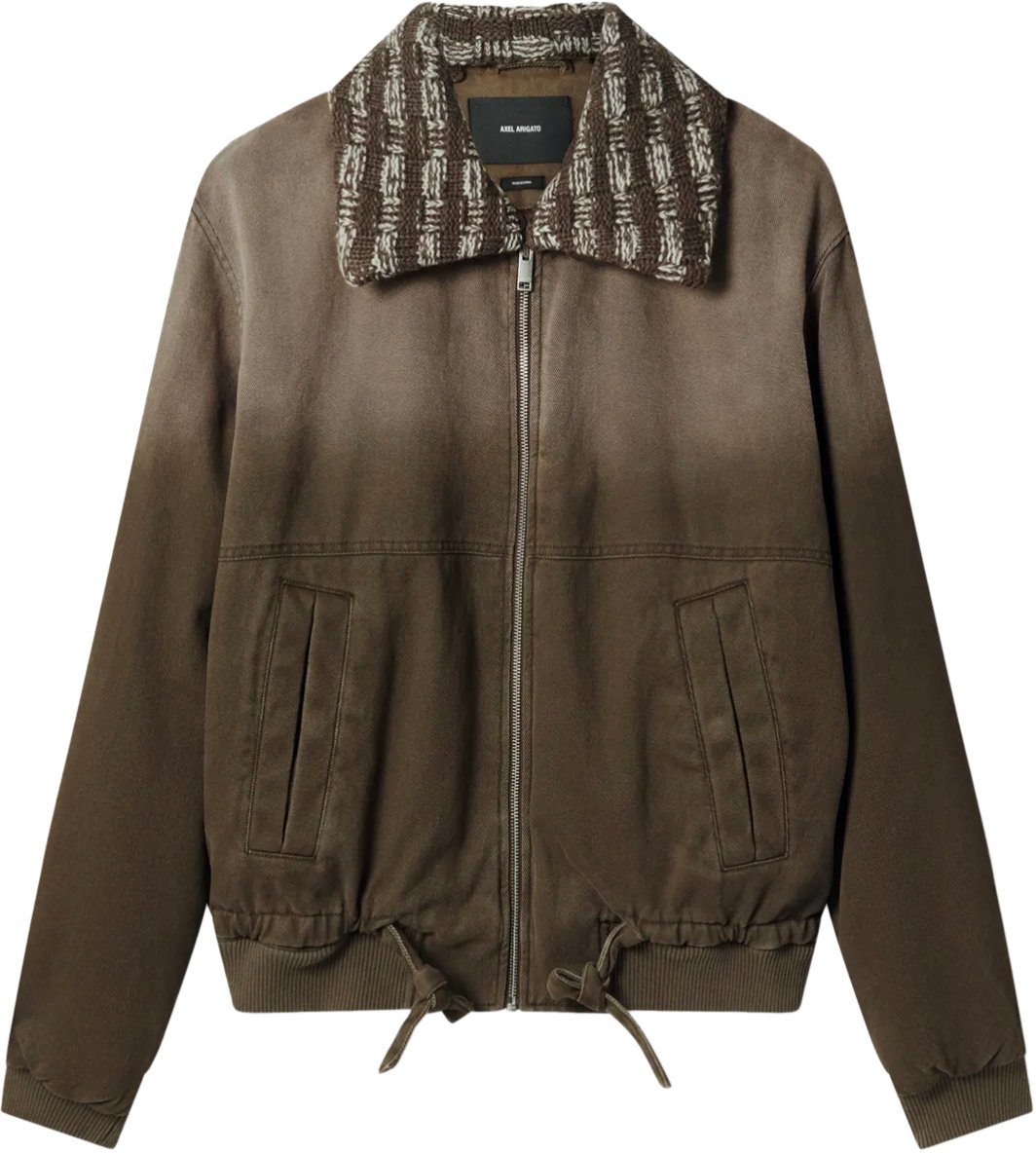 Axel Arigato Axis Denim Jacket Brown Bruin