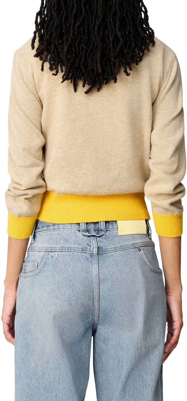 Axel Arigato Gathered Sweater Beige/yellow Beige