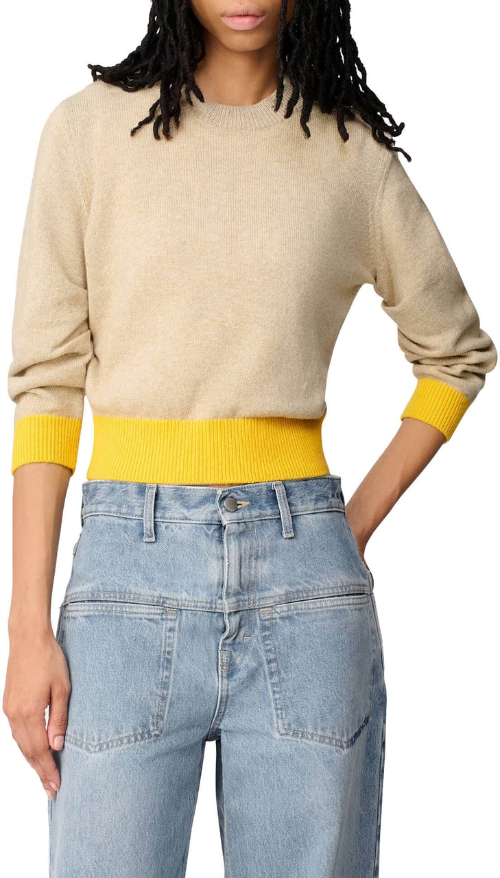 Axel Arigato Gathered Sweater Beige/yellow Beige