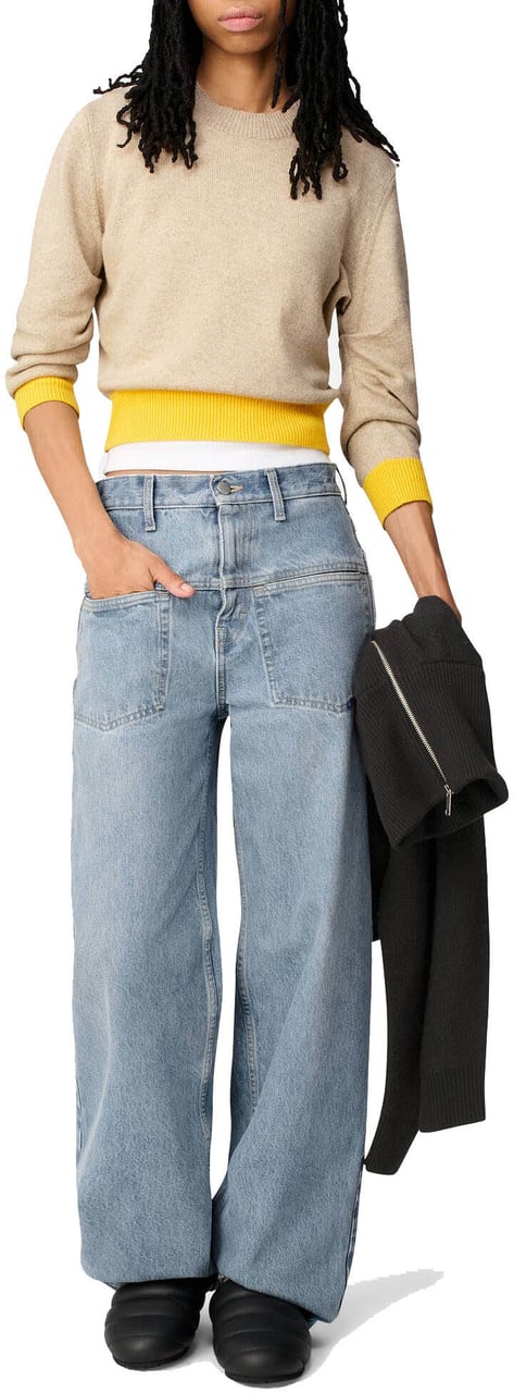 Axel Arigato Gathered Sweater Beige/yellow Beige