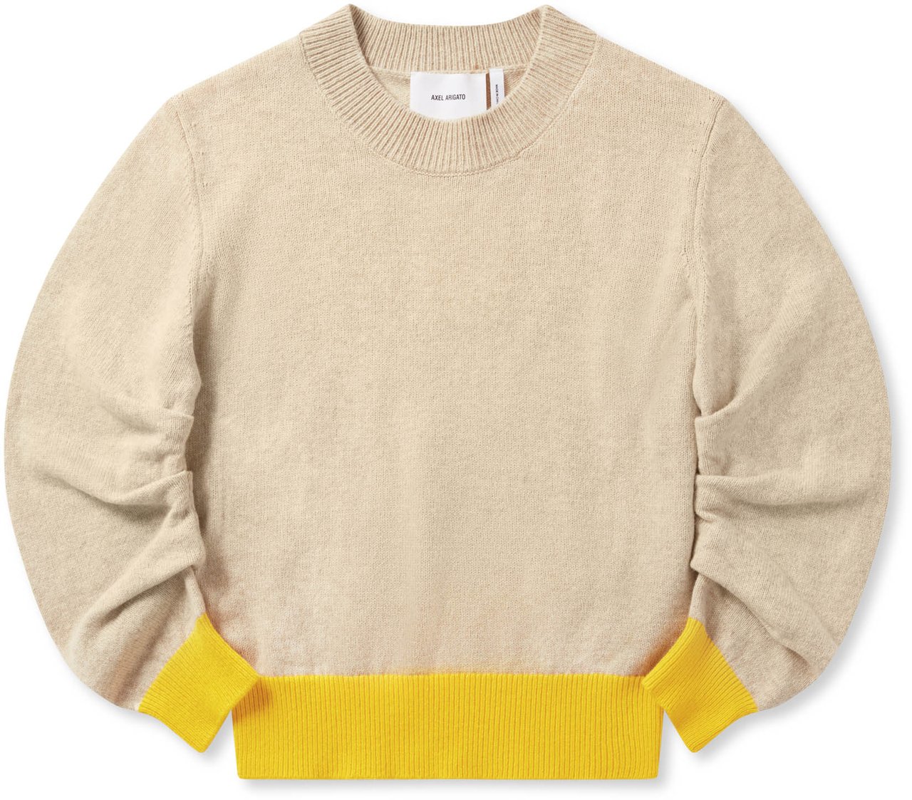 Axel Arigato Gathered Sweater Beige/yellow Beige