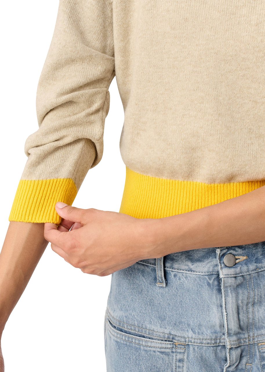 Axel Arigato Gathered Sweater Beige/yellow Beige