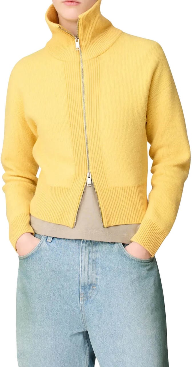 Axel Arigato Verve Zip-up Cardigan Yellow Geel