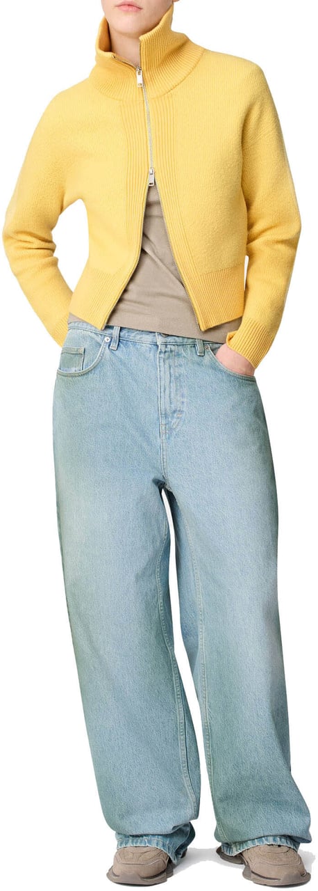 Axel Arigato Verve Zip-up Cardigan Yellow Geel