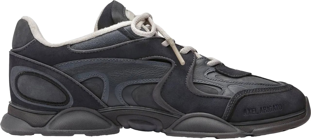 Axel Arigato Low-Top Leather and Textile Sneakers Zwart