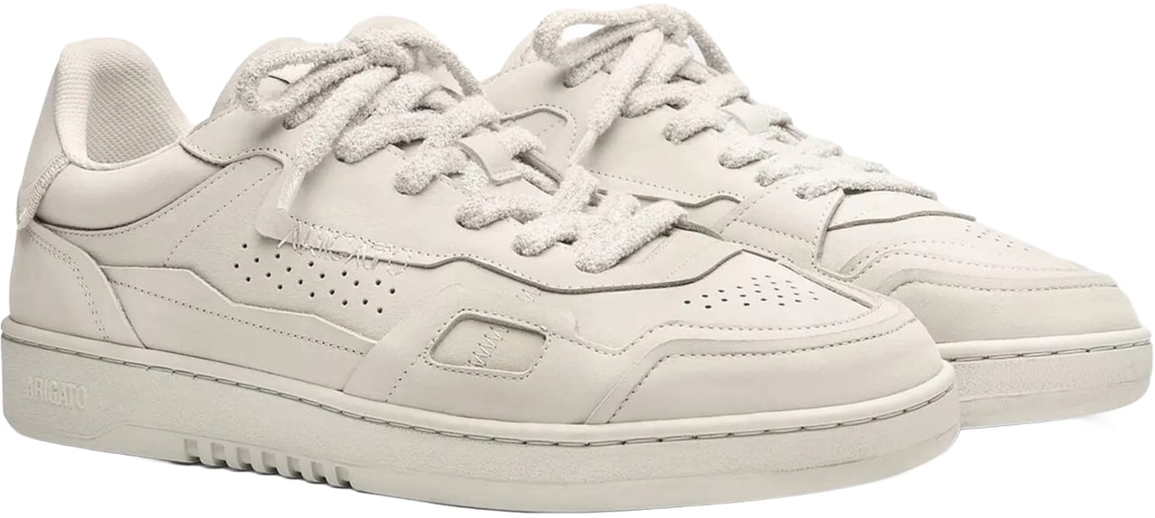 Axel Arigato Patchwork Nubuck Low-Top Sneakers with Contrast Detailing Neutraal