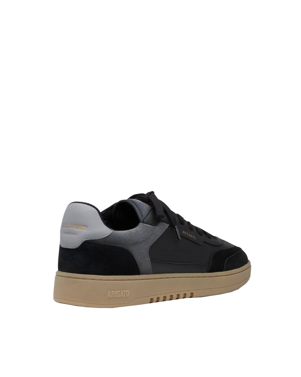Axel Arigato Contrast Upper Low-Top Sneakers with Metallic Logo Zwart
