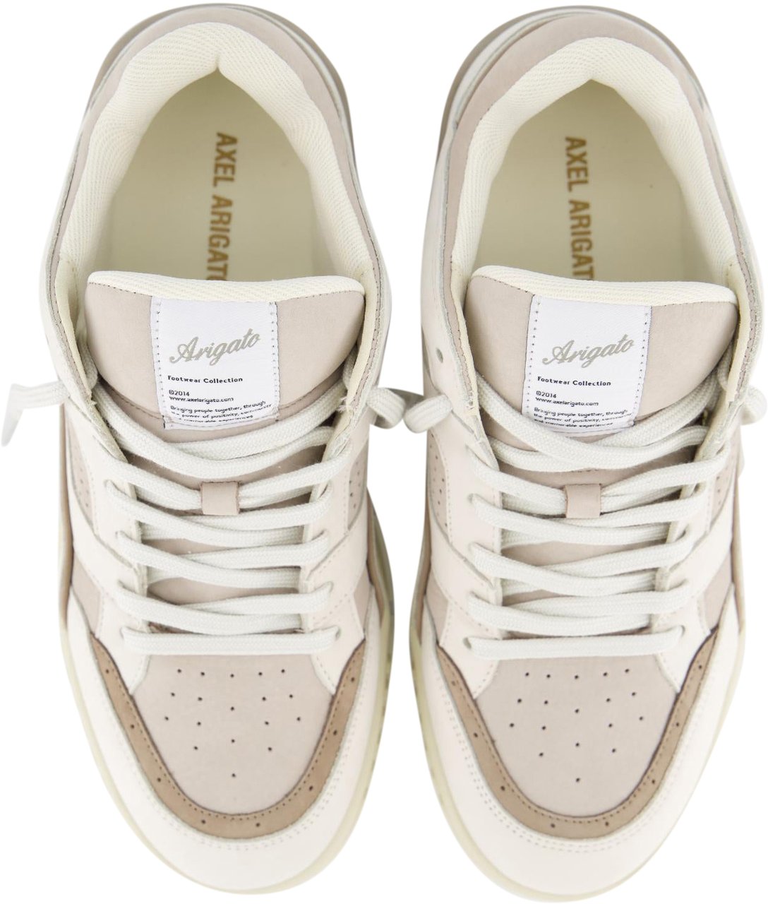 Axel Arigato Heren Area Lo Sneaker Wit/Taupe Wit