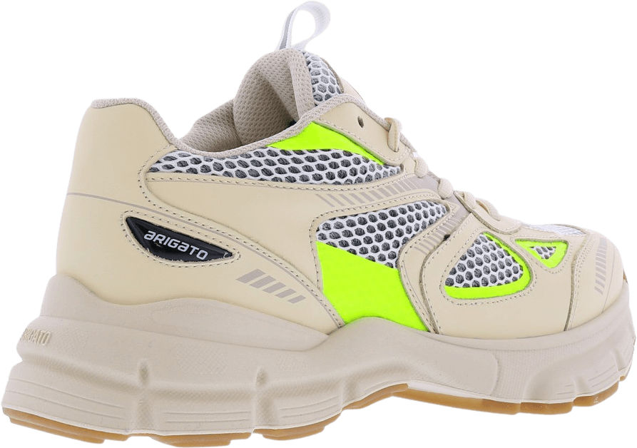 Axel Arigato Dames Marathon Runner Beige/FluoGeel Beige